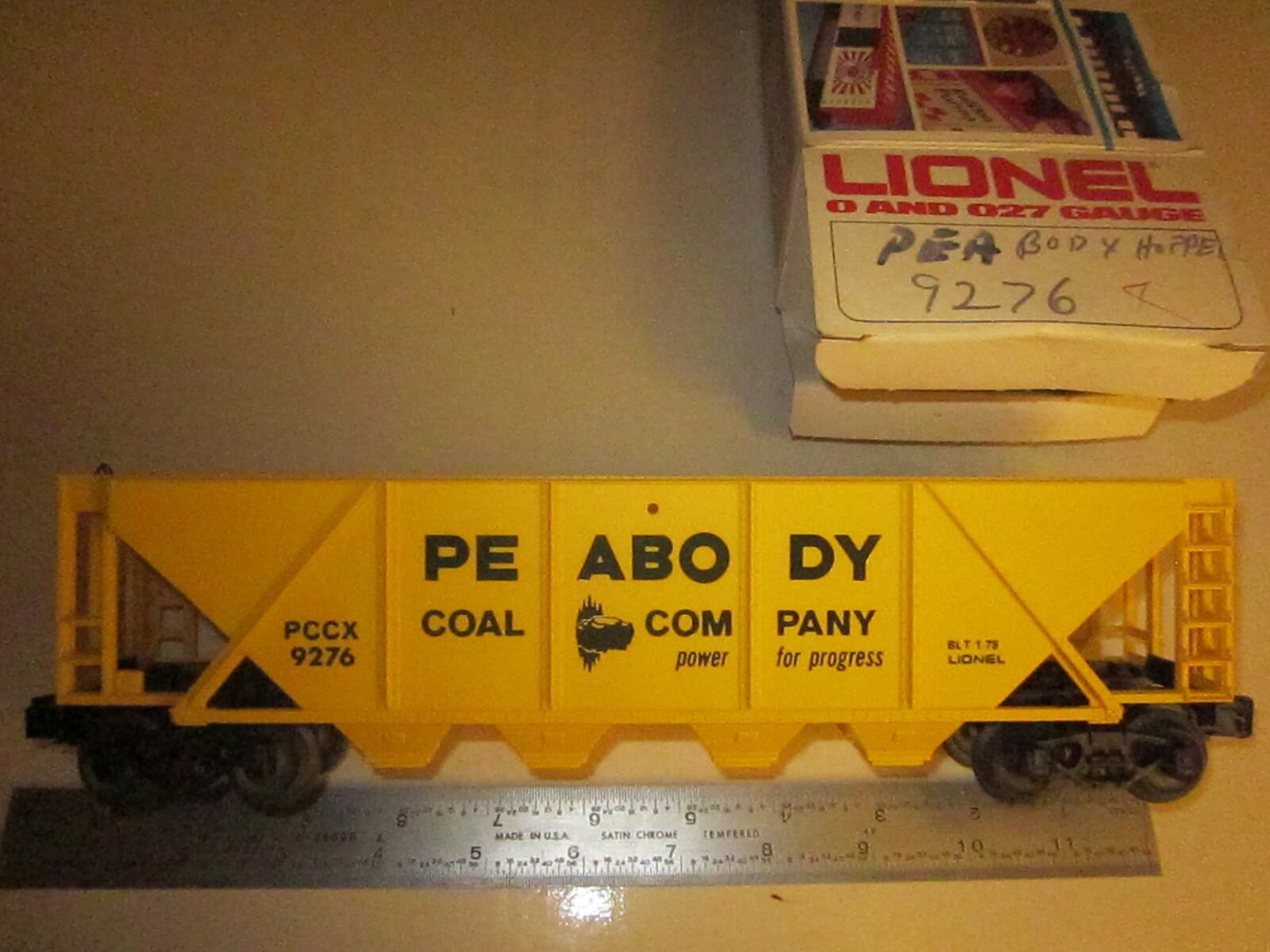 Lionel 6-9276 Peabody Coal Quad Hopper – Remembering Albert Williams Sr.