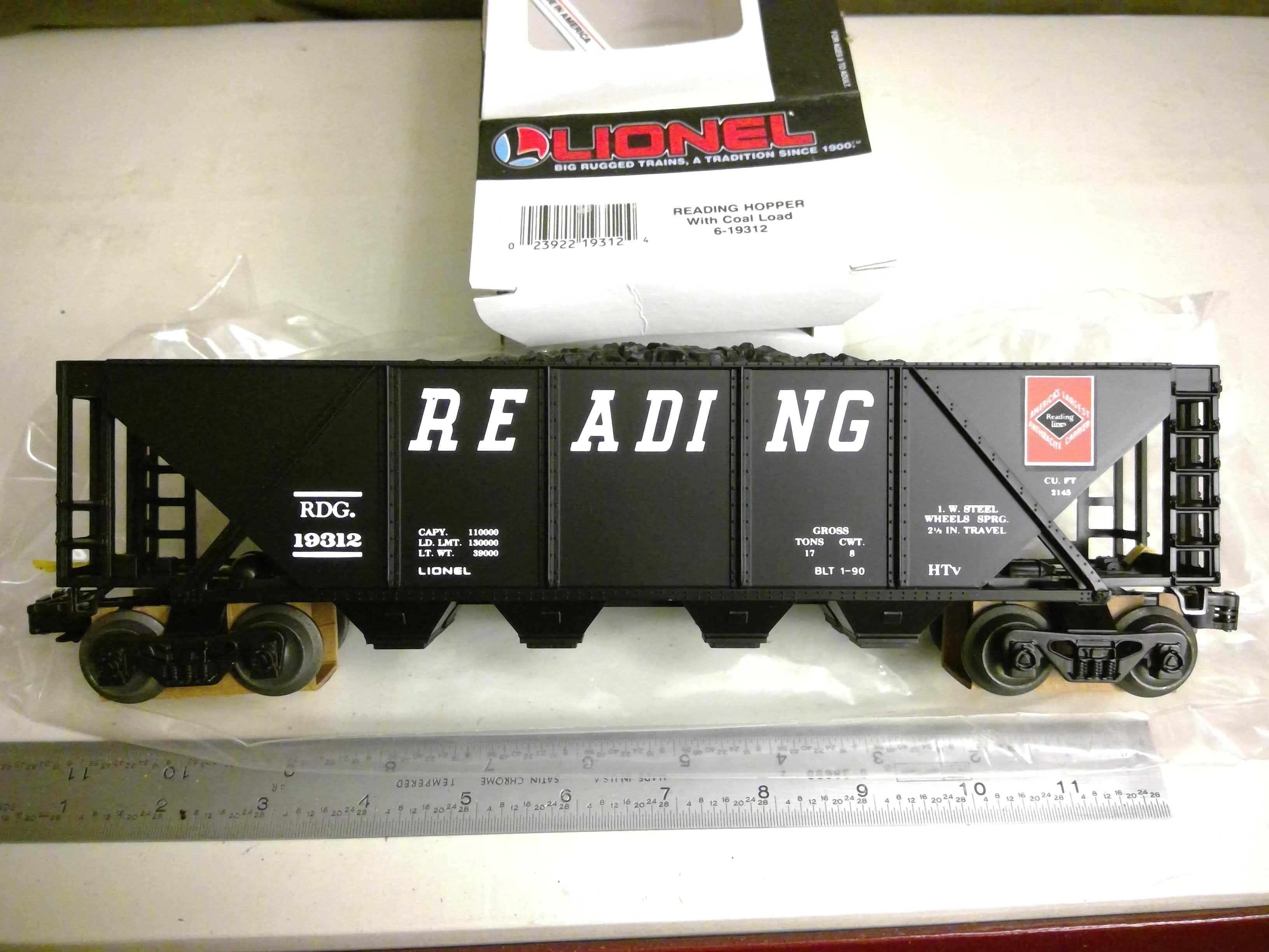 Lionel 6-19312 Reading Quad Hopper W/ Coal Load – Remembering Albert ...